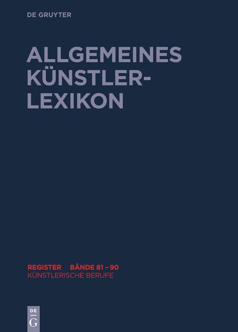 Book cover image for Künstlerische Berufe ISBN: 9783110454253