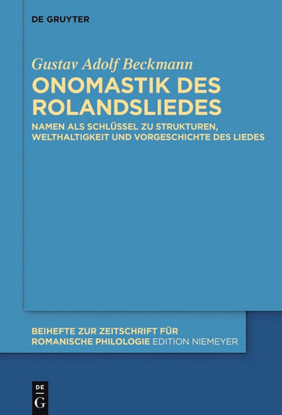 Onomastik des Rolandsliedes