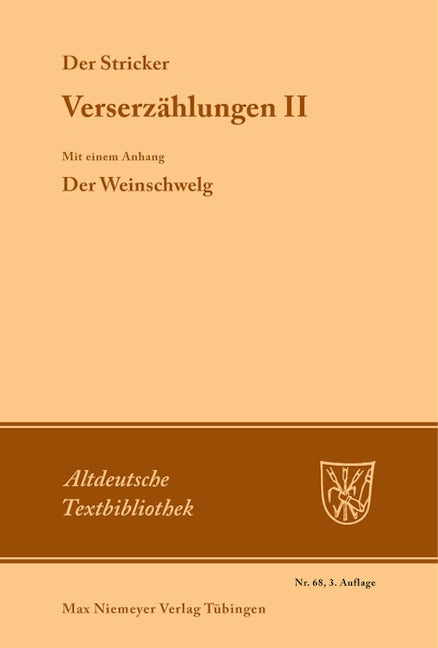 Verserzählungen II