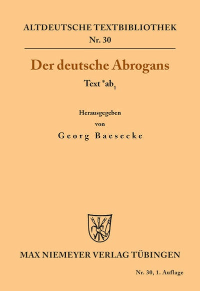 Der deutsche Abrogans