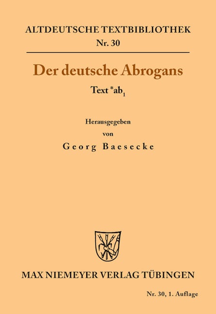 Der deutsche Abrogans