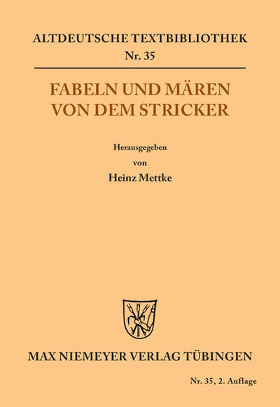 Fabeln und Mären von dem Stricker