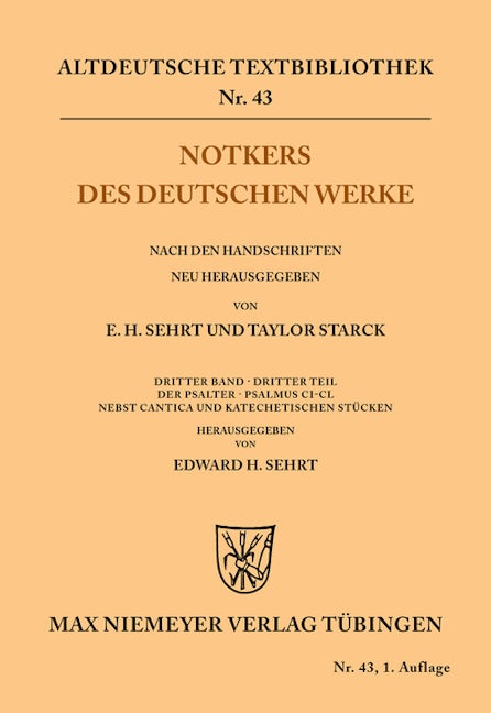 Notkers des Deutschen Werke