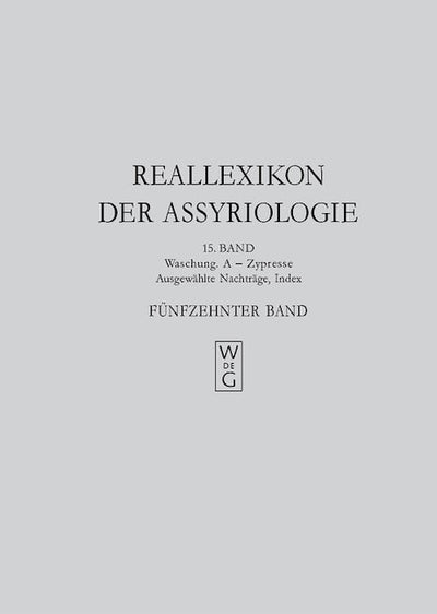 lWaschung. A - Zypresse, Nachträge, Index