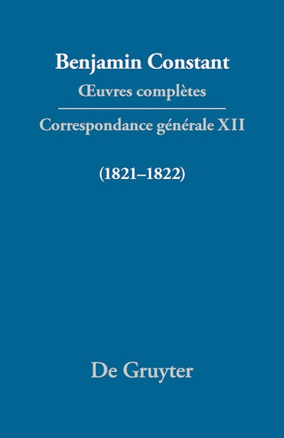 Correspondance générale 1821–1822
