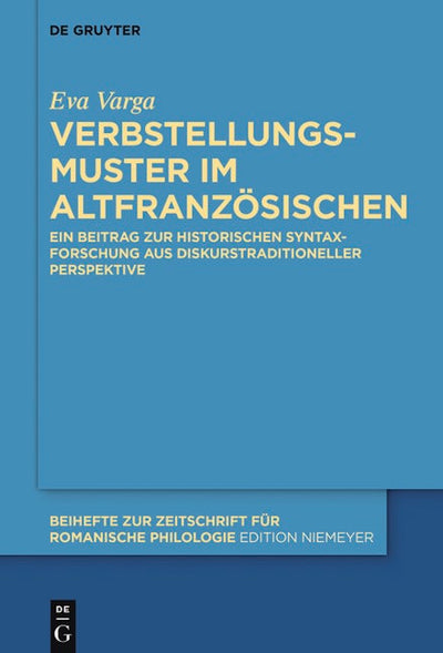 Verbstellungsmuster im Altfranzösischen