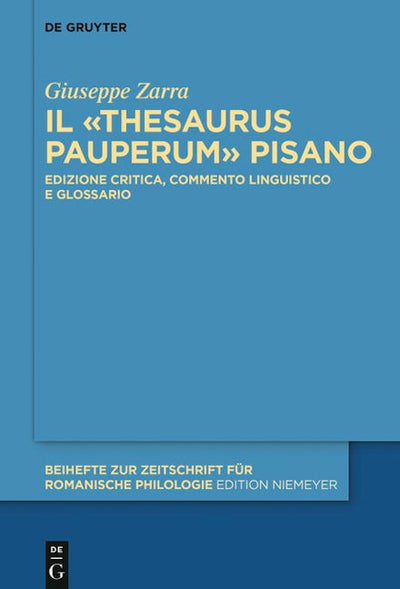 Il «Thesaurus pauperum» pisano