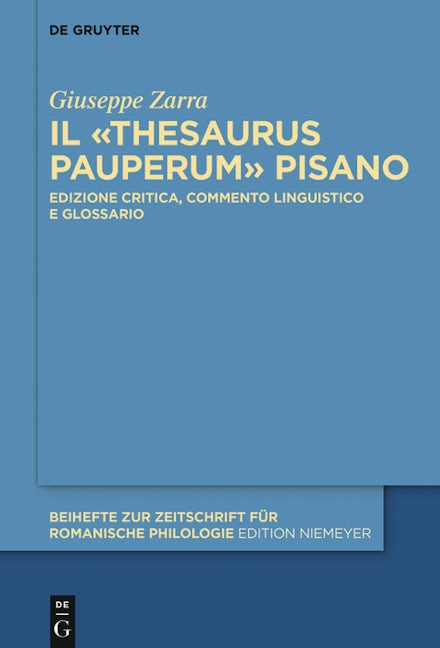 Il «Thesaurus pauperum» pisano