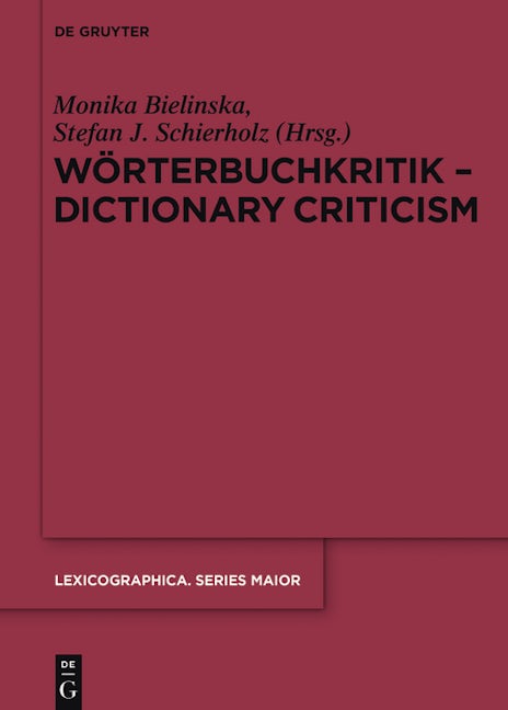 Wörterbuchkritik - Dictionary Criticism