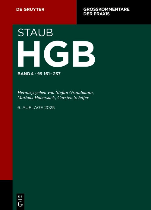 Cover image for §§ 161-237, isbn: 9783110552782