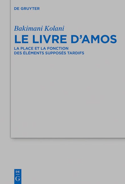 Le livre d’Amos