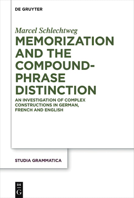 Memorization and the Compound-Phrase Distinction