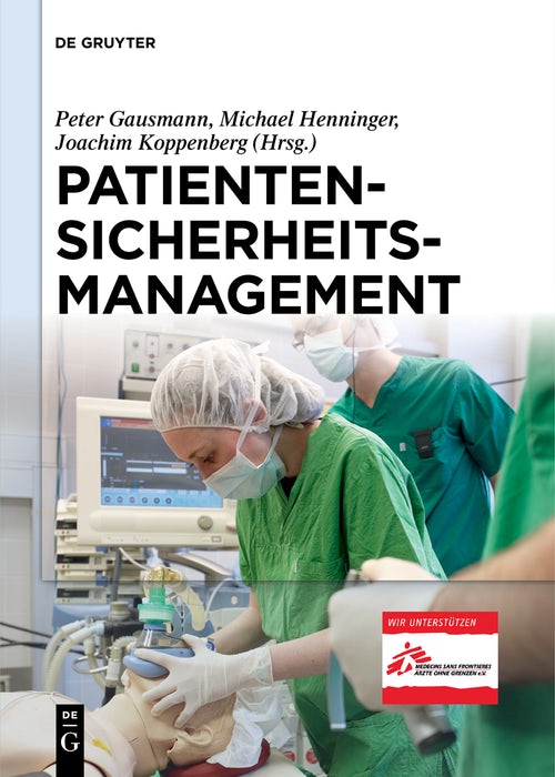 Cover image for Patientensicherheitsmanagement, isbn: 9783110579956
