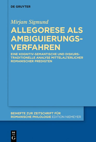 Allegorese als Ambiguierungsverfahren