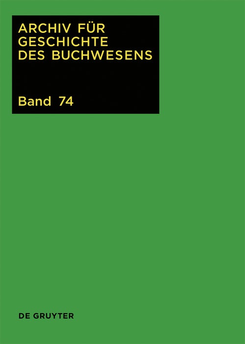 Cover image for 2019, isbn: 9783110586688