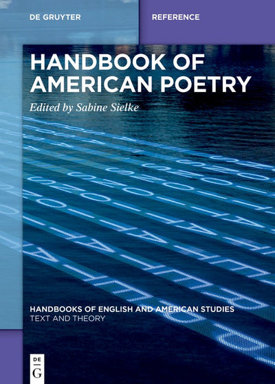 Cover image for Handbook of American Poetry, isbn: 9783110592368