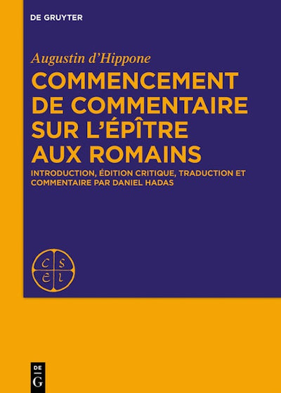 Commencement de commentaire sur l’épître aux Romains