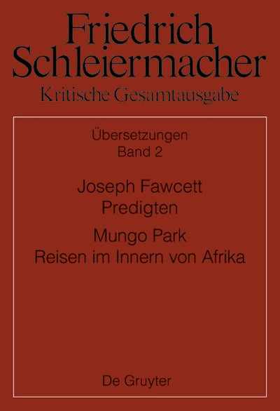 Joseph Fawcett, Predigten Mungo Park, Reisen im Innern von Afrika