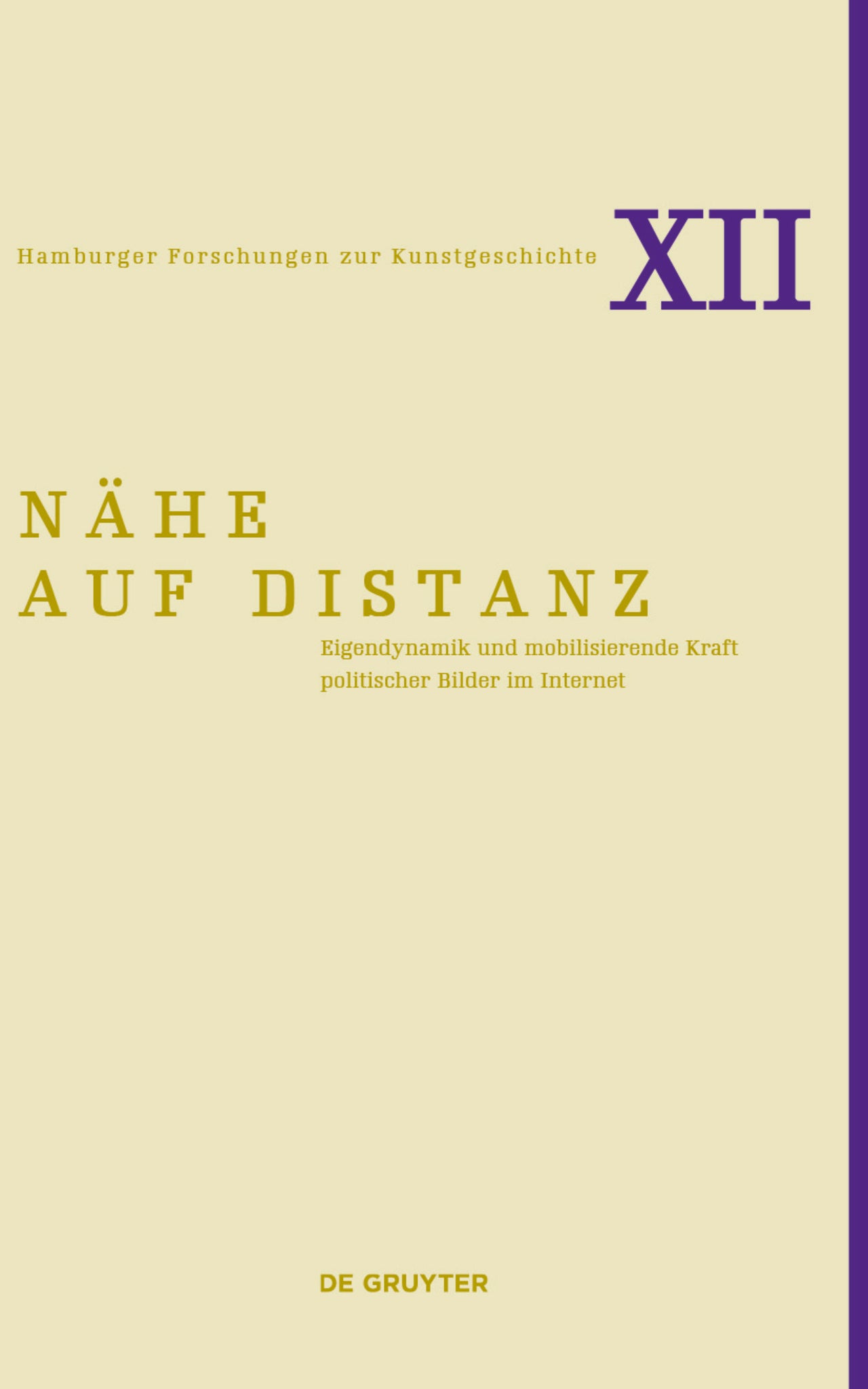 Cover image for Nähe auf Distanz ISBN 9783110622416