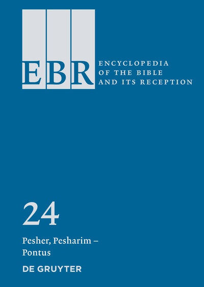 Cover image for Pesher, Pesharim – Pontus, isbn: 9783110628326