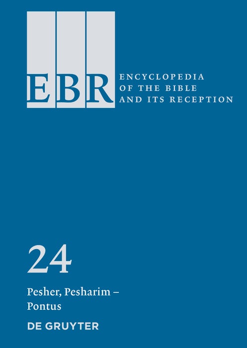 Cover image for Pesher, Pesharim – Pontus, isbn: 9783110628326