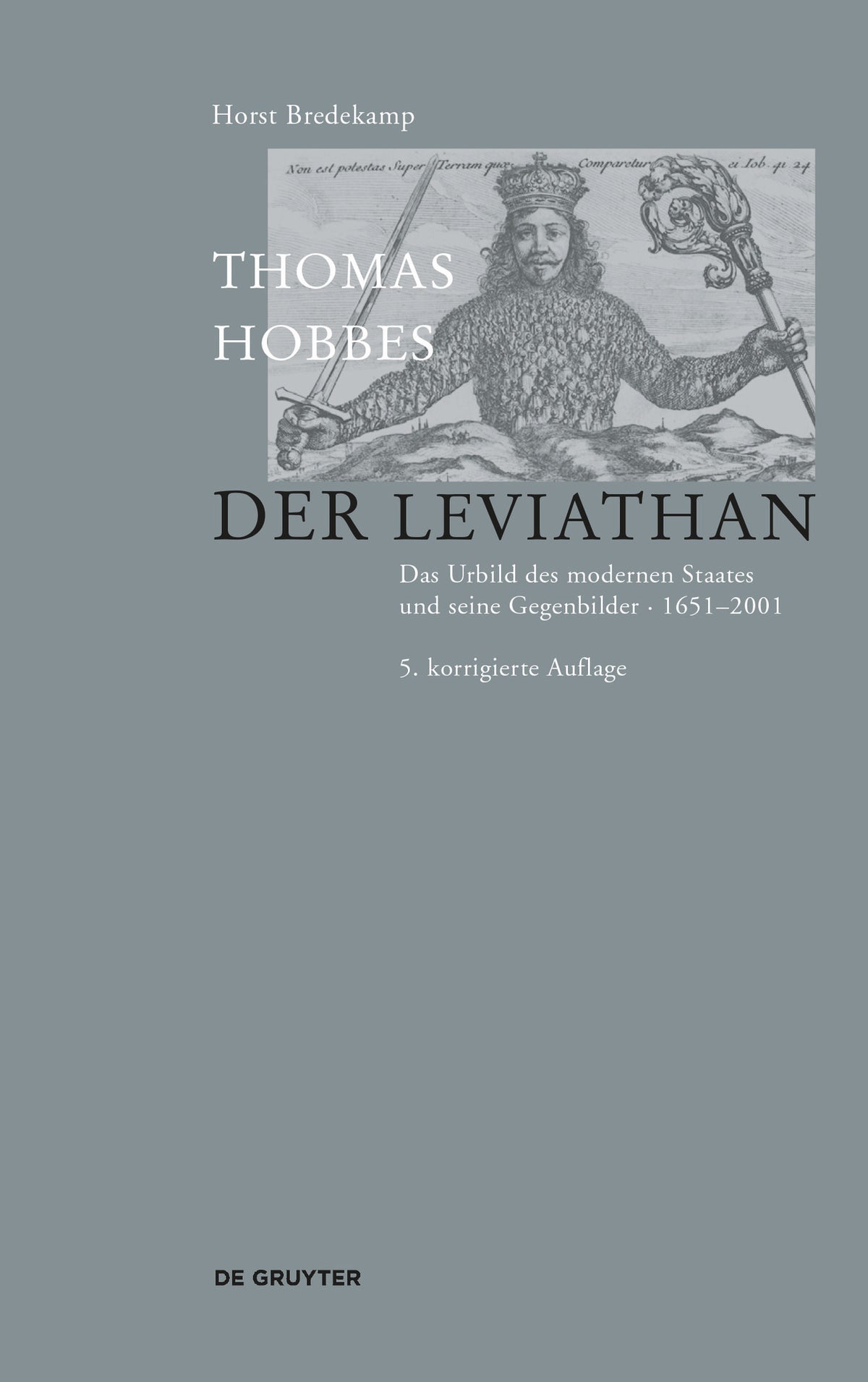 Cover image for Thomas Hobbes - Der Leviathan ISBN 9783110634525