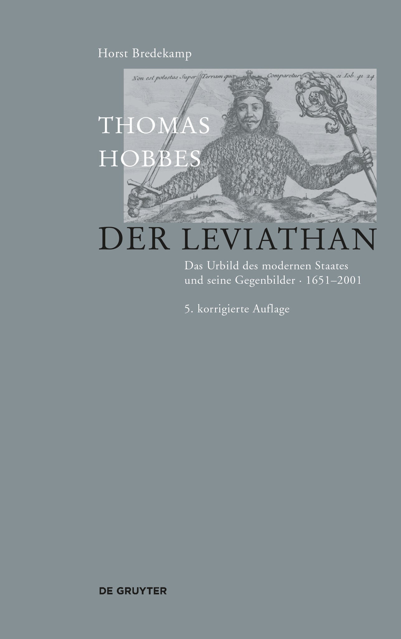 Cover image for Thomas Hobbes - Der Leviathan ISBN 9783110634525