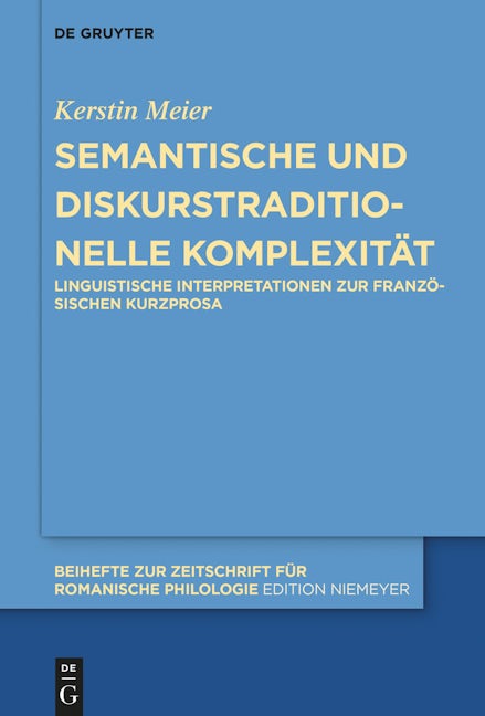 Semantische und diskurstraditionelle Komplexität