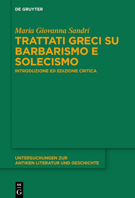 Trattati greci su barbarismo e solecismo