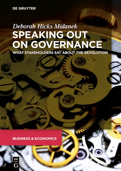 Speaking Out on Governance