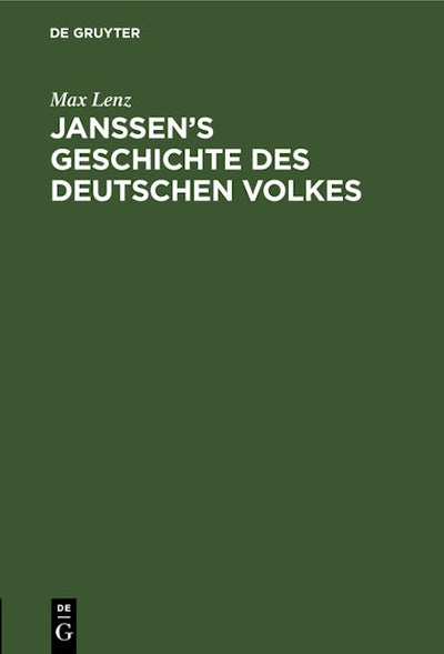Janssen’s Geschichte des deutschen Volkes