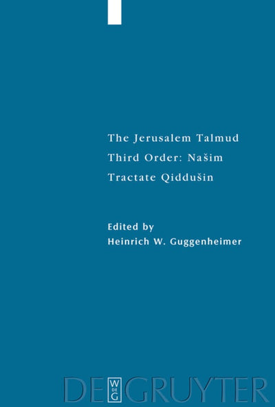 Cover image for Tractate Qiddušin, isbn: 9783110681215