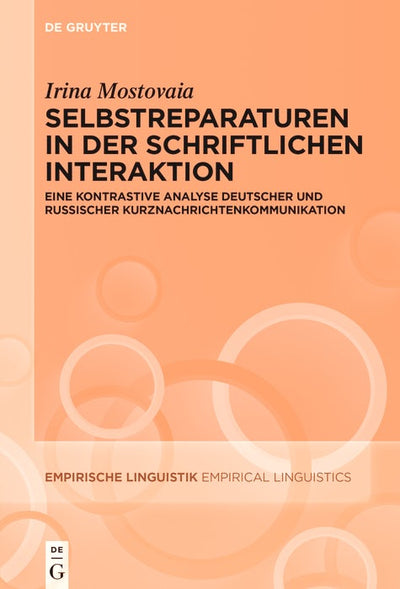 Cover image for Selbstreparaturen in der schriftlichen Interaktion, isbn: 9783110681611