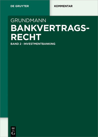Cover image for Investmentbanking, isbn: 9783110684186