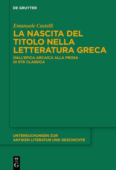 La nascita del titolo nella letteratura greca