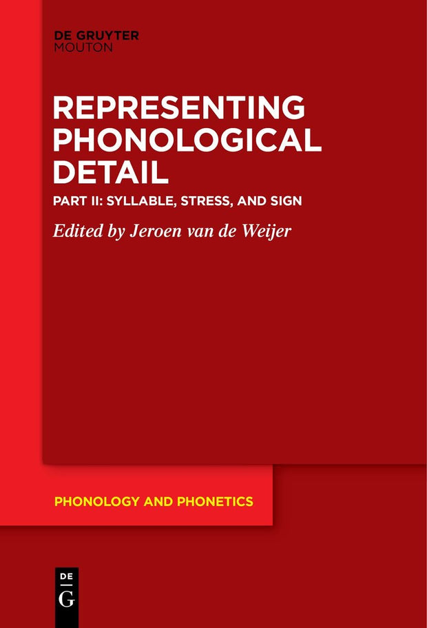 Cover image for Syllable, Stress, and Sign, isbn: 9783110735024