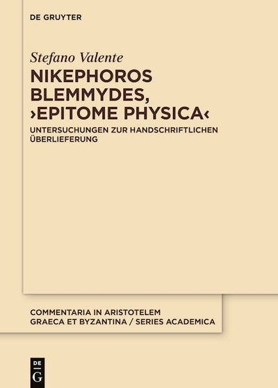Nikephoros Blemmydes, ›Epitome physica‹