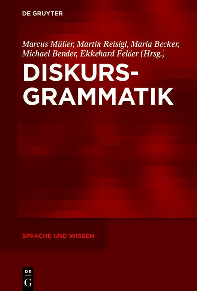 Cover image for Diskursgrammatik, isbn: 9783110737141