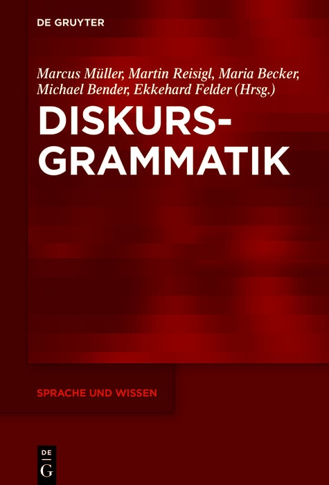 Cover image for Diskursgrammatik, isbn: 9783110737141