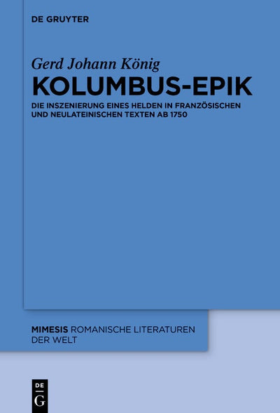Cover image for Kolumbus-Epik, isbn: 9783110737370