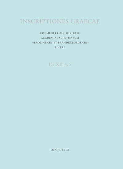 Inscriptiones Calymnae et insularum Calymniarum