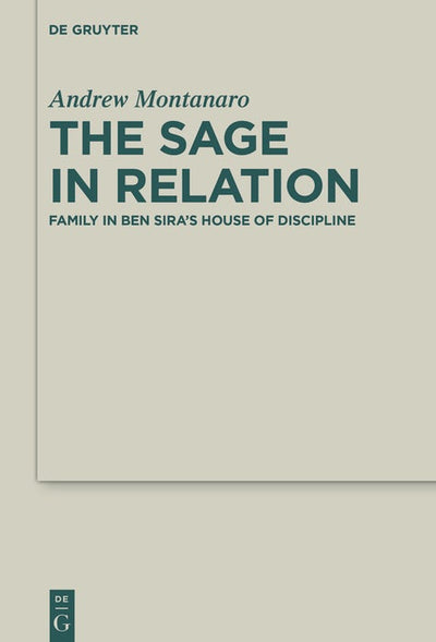 Cover image for The Sage in Relation, isbn: 9783110752281