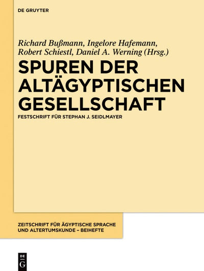 Cover image for Spuren der altägyptischen Gesellschaft, isbn: 9783110759068
