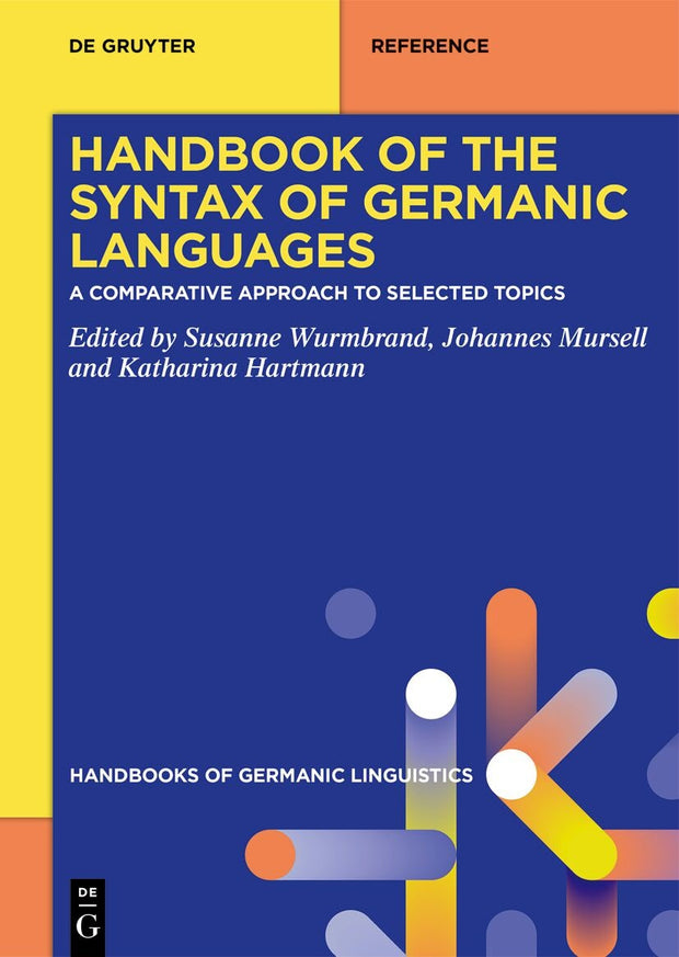 Cover image for Handbook of the Syntax of Germanic Languages, isbn: 9783110764628