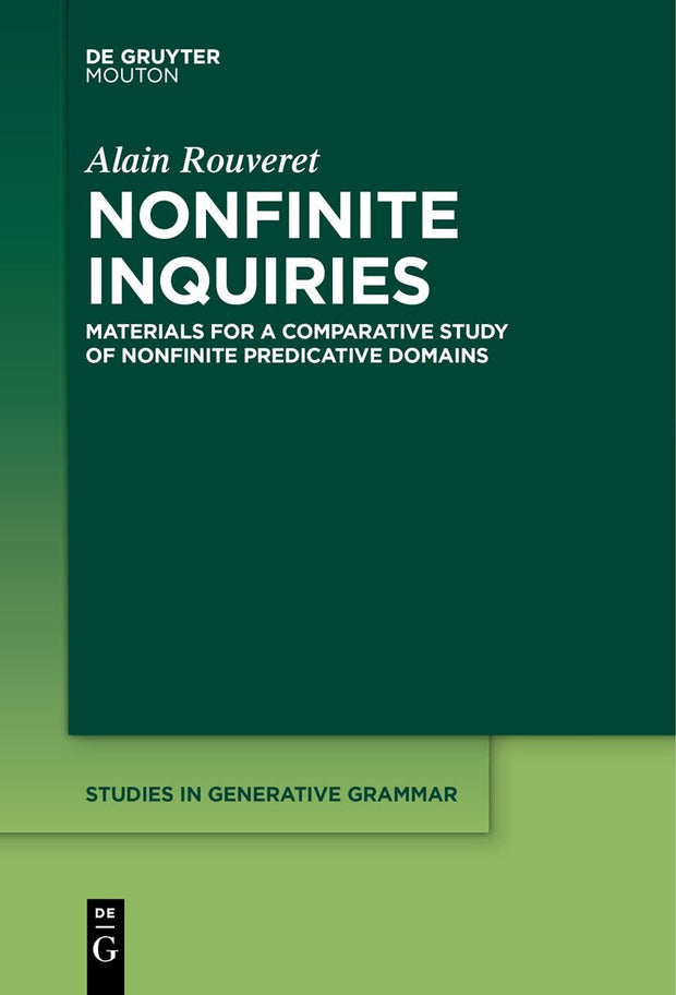Cover image for Nonfinite Inquiries, isbn: 9783110769159