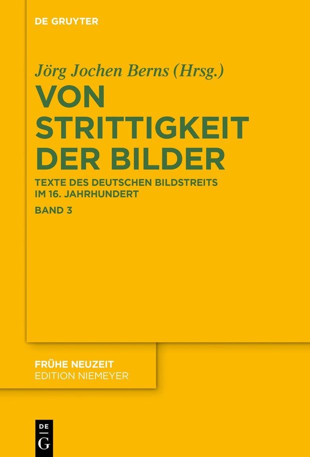 Cover image for Von Strittigkeit der Bilder, isbn: 9783110779899
