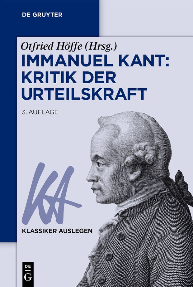 Cover image for Immanuel Kant: Kritik der Urteilskraft, isbn: 9783110780833