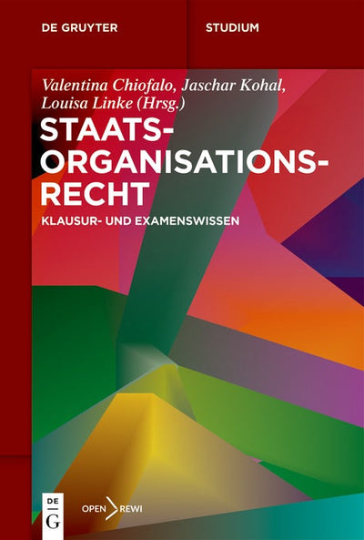 Cover image for Staatsorganisationsrecht, isbn: 9783110786903