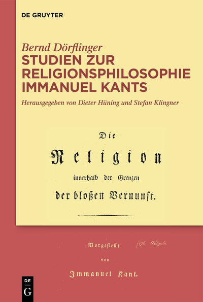 Cover image for Studien zur Religionsphilosophie Immanuel Kants, isbn: 9783110788013