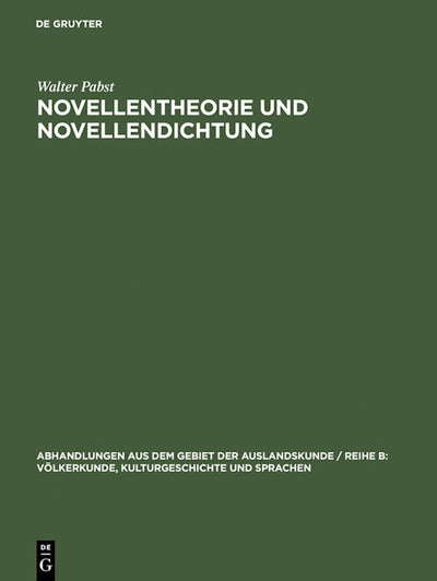Novellentheorie und Novellendichtung